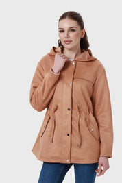 Chaqueta Mujer Gamuza Taupe