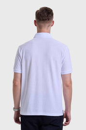 Polera Hombre Piqué Blanco