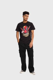 Polera Hombre Deadpool Negro