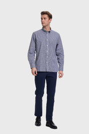 Camisa Hombre Cuadros Negro