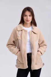 Chaqueta Mujer Bouclé Arena