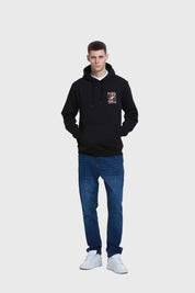 Polerón Hombre Hoodie Print Negro