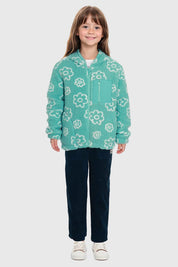 Polar Niña Print Con Turquesa