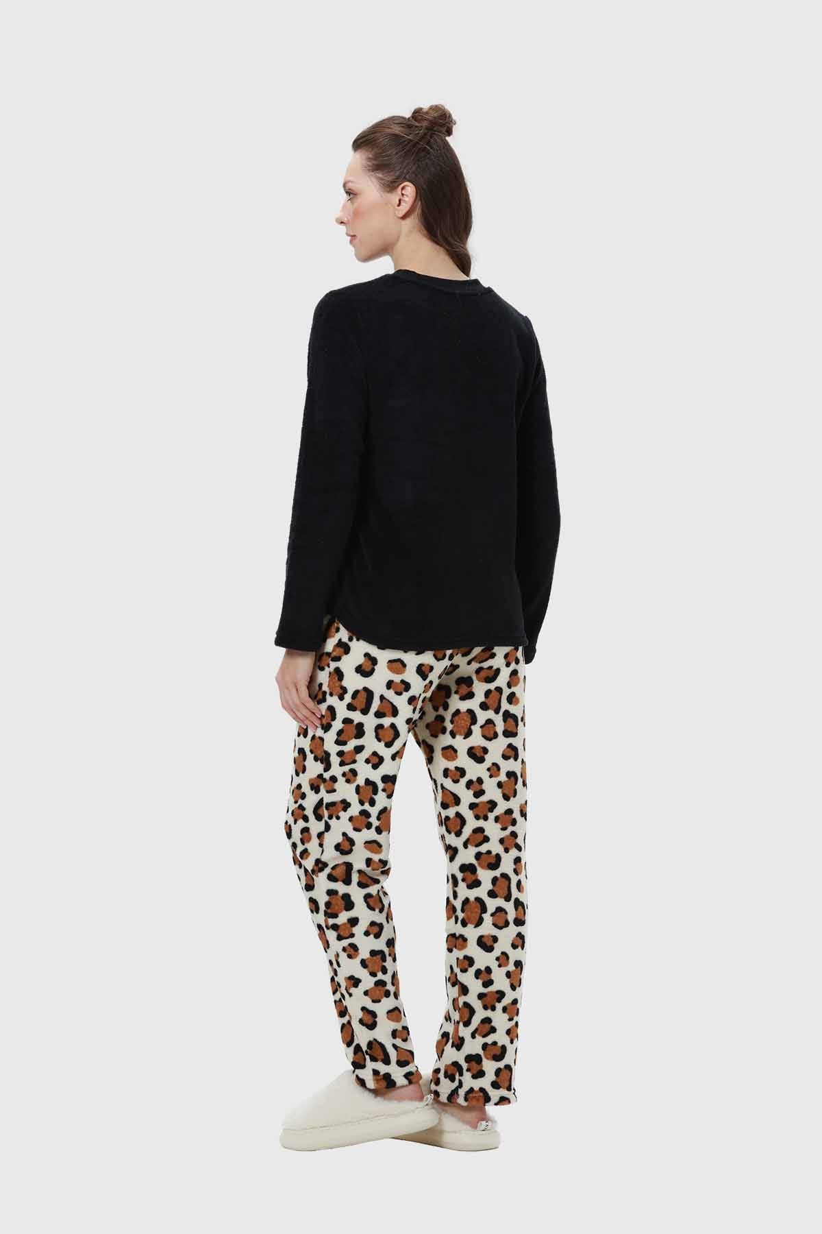 Pijama Mujer Polar Negro