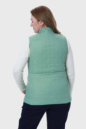 Parka Mujer Con Rombos Bolsillos Verde
