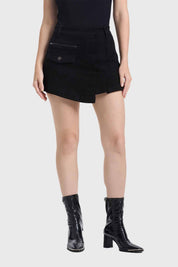Falda Mujer Cargo Tablas Negro