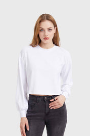 Sweater Mujer Crop Blanco