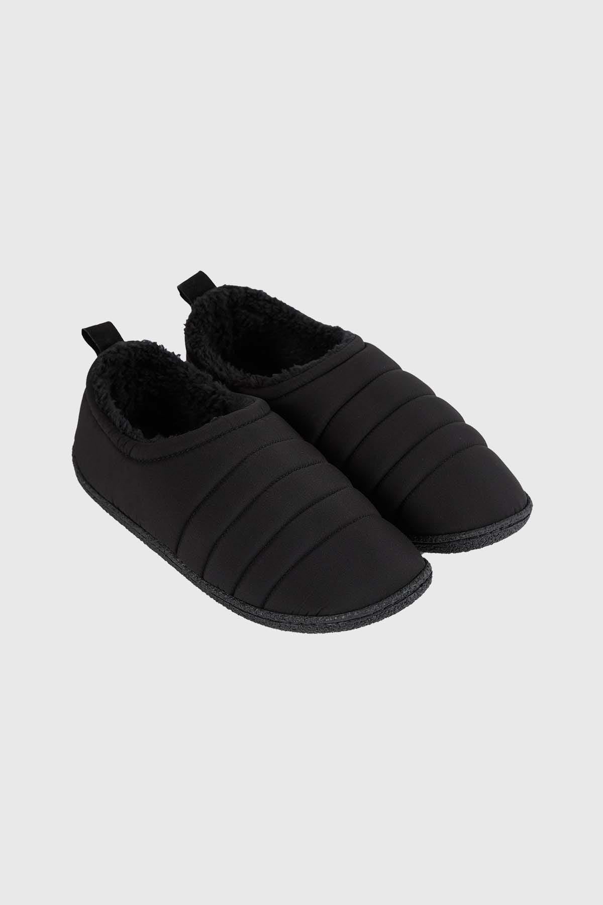 Pantufla Hombre Zapatilla Descanso Negro