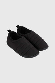 Pantufla Hombre Zapatilla Descanso Negro