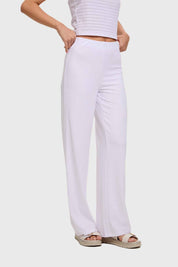 Pantalón Mujer Textura Blanco