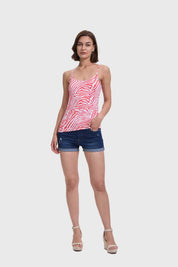 Polera Mujer Pabilo Print Coral