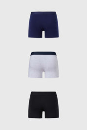 Boxer Hombre Tripack Negro
