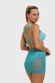 Falda Mujer Ajuste Lateral Aqua