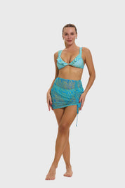 Falda Mujer Ajuste Lateral Aqua