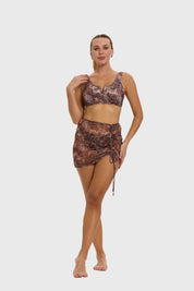 Falda Mujer Ajuste Lateral Beige Beige / M