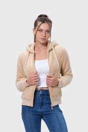 Polar Mujer Peludo Beige