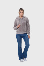 Polar Mujer Peludo Gris