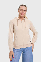 Polerón Mujer Hoodie Beige