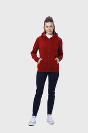 Polerón Mujer Hoodie Burdeo