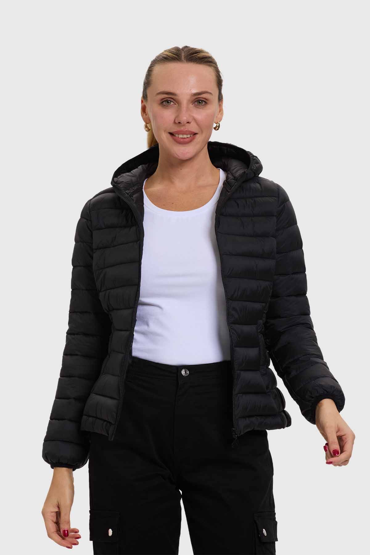Parka Mujer Corta Plummy Negro