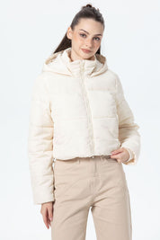 Parka Mujer Puffa Ajustable Crudo