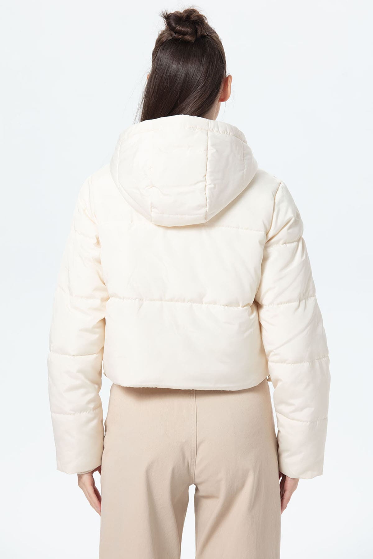 Parka Mujer Puffa Ajustable Crudo