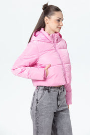 Parka Mujer Puffa Ajustable Rosado