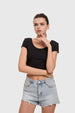 Polera Mujer Cruzada Espalda Negro