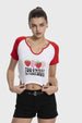 Polera Mujer Bicolor Rojo Rojo / L