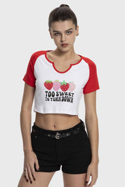 Polera Mujer Bicolor Rojo Rojo / L