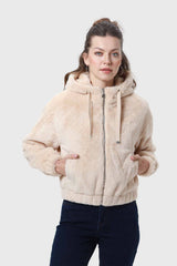 Chaqueta Mujer Polar Beige