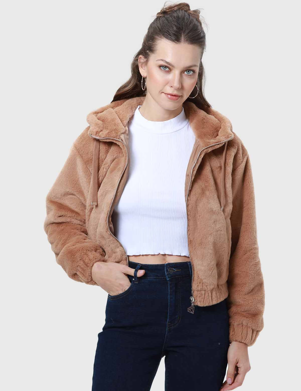 Chaqueta Mujer Polar Camel I