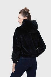 Chaqueta Mujer Polar Negro