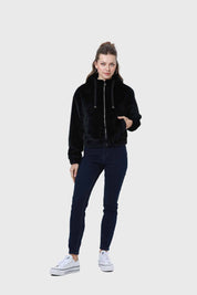 Chaqueta Mujer Polar Negro