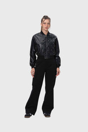 Chaqueta Mujer Bomber Negro