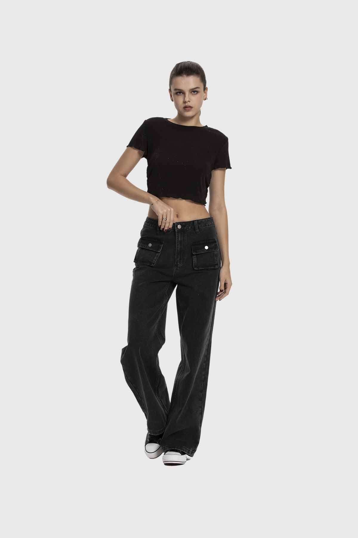 Polera Mujer Malla Negro