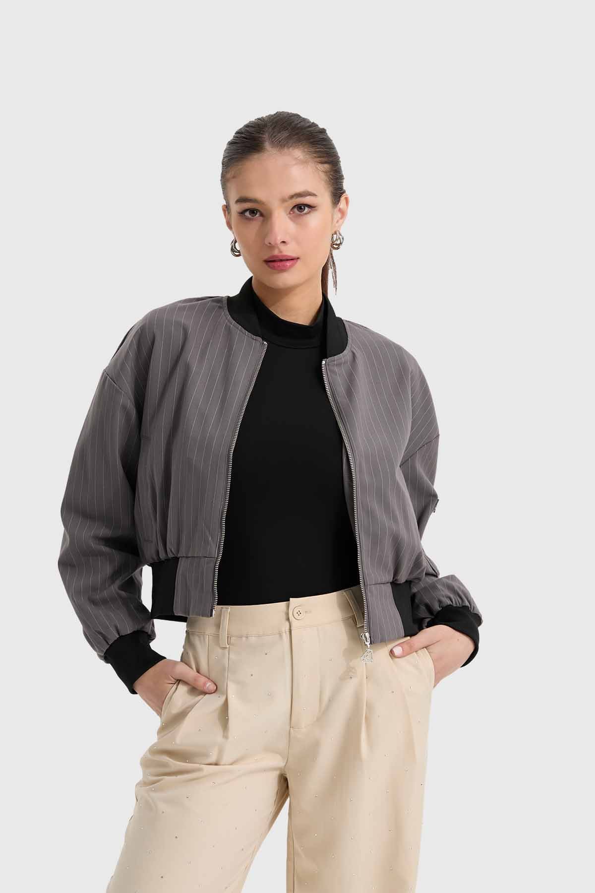 Chaqueta Mujer Bomber Marengo