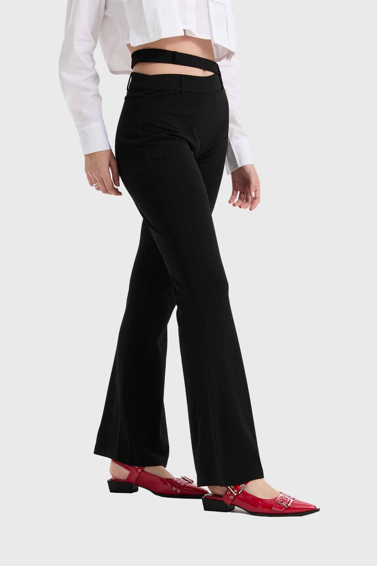 Pantalón Mujer Sastre Pretina Negro