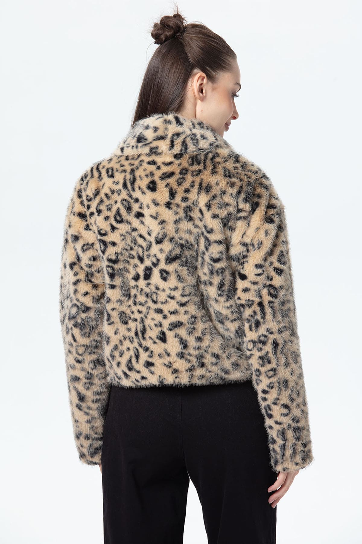 Chaqueta Mujer Peludo Café