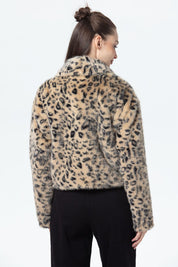 Chaqueta Mujer Peludo Café