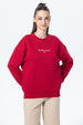 Polerón Mujer Oversize Print Rojo
