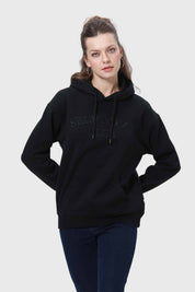 Polerón Mujer Canguro Print Negro