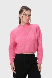 Sweater Mujer Chenille Rosado