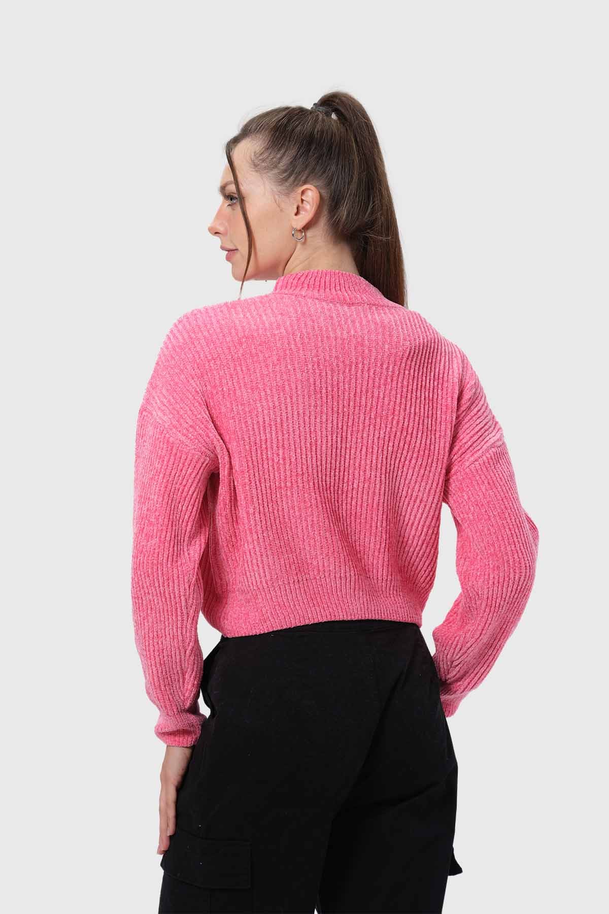Sweater Mujer Chenille Rosado