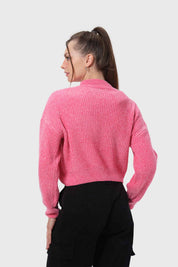 Sweater Mujer Chenille Rosado