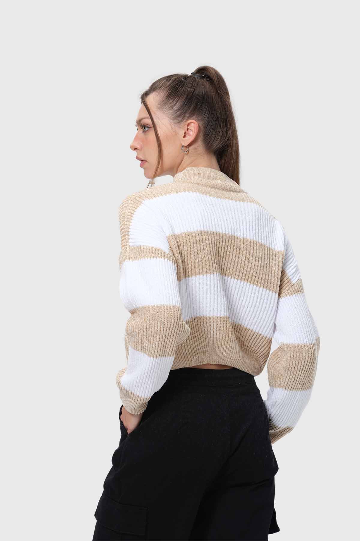 Sweater Mujer Chenille Nude