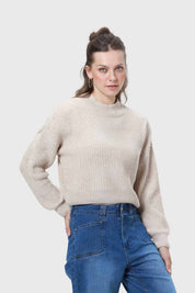 Sweater Mujer Chenille Beige