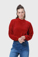 Sweater Mujer Chenille Rojo