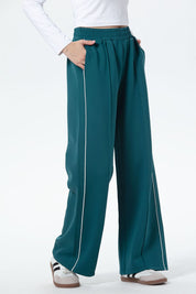 Pantalón Buzo Mujer Brillante Verde