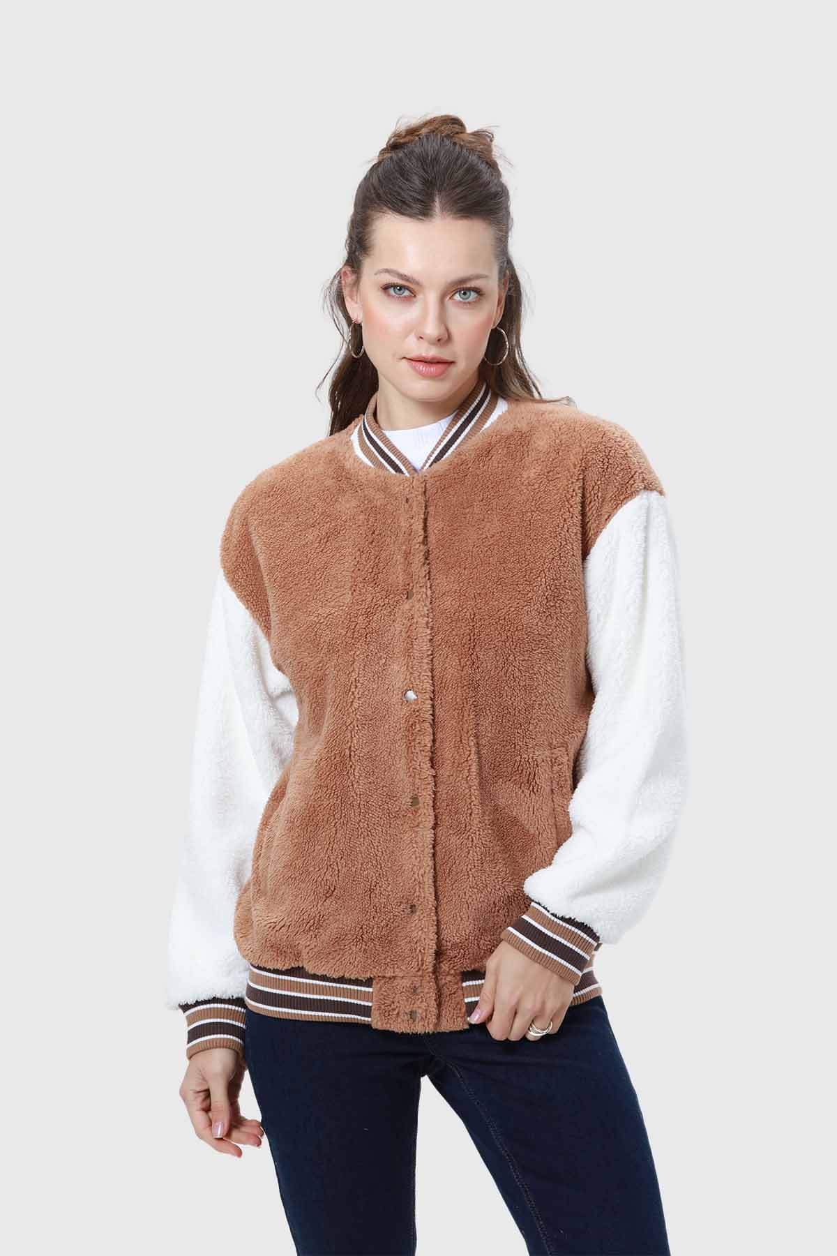 Chaqueta Mujer Bomber Camel